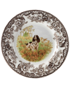 SPODE SPODE WOODLAND HUNTING DOGS DINNER PLATE