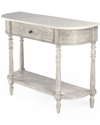 Butler Specialty Company Danielle Marble 40in One- Drawer Console Table In Grey