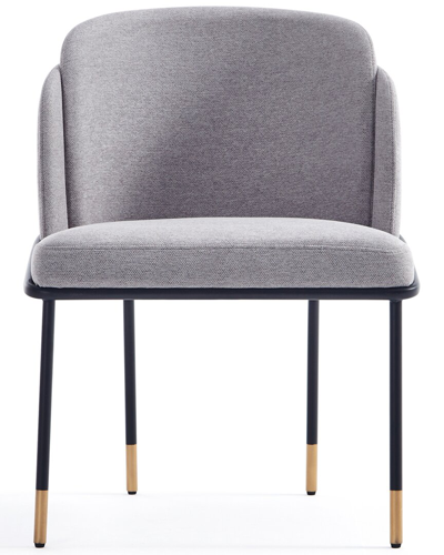 Manhattan Comfort Set Of 2 Flor Dining Chairs In Grey