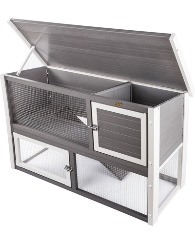 New Age Pet Ecoflex Columbia Rabbit Hutch In Grey