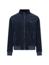 Polo Ralph Lauren Double-knit Bomber Jacket In Blue