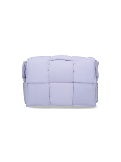 Bottega Veneta Small Bag "padded Tech Cassette" In Purple