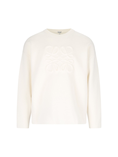 Loewe Logo Jumper In White