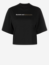 Palm Angels Slogan-print Cotton T-shirt In Black
