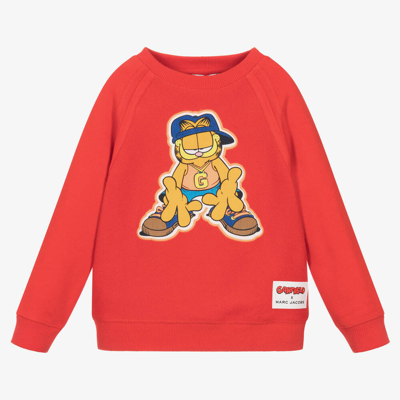 Marc Jacobs Kids'  Boys Red Garfield Sweatshirt