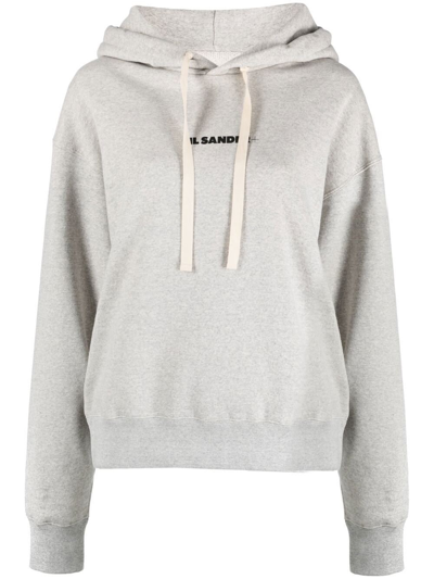 Jil Sander Logo Sweater In Grey