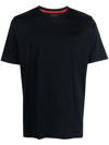 Kiton Flocked-logo Cotton T-shirt In Blau
