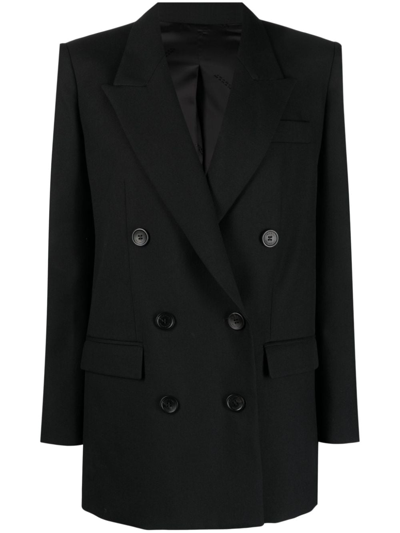 Isabel Marant Double-breasted Blazer Jacket In Black