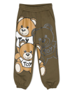 MOSCHINO TEDDY BEAR-PRINT COTTON TRACK PANTS