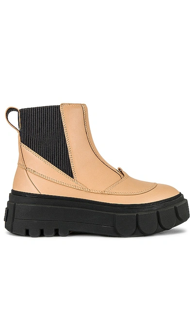 Sorel Caribou X Waterproof Platform Chelsea Boot In Brown