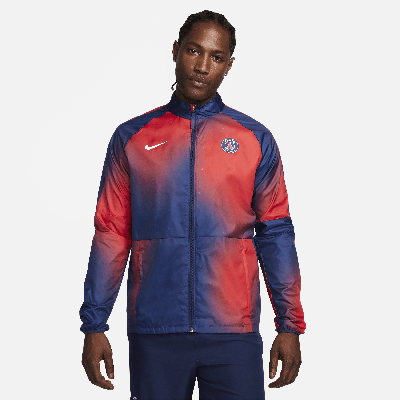 Nike Paris Saint-germain Repel Academy Awf  Men's Repel Soccer Graphic Jacket In Blue