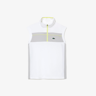 Lacoste Women's Ripstop Piqué Ultra-dry Tennis Polo - 36 In White