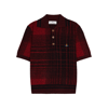 VIVIENNE WESTWOOD CHECKED COTTON-BLEND POLO SHIRT