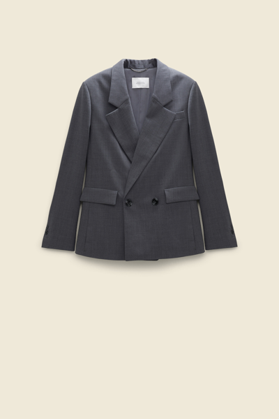 Dorothee Schumacher Double-breasted Blazer In Grey