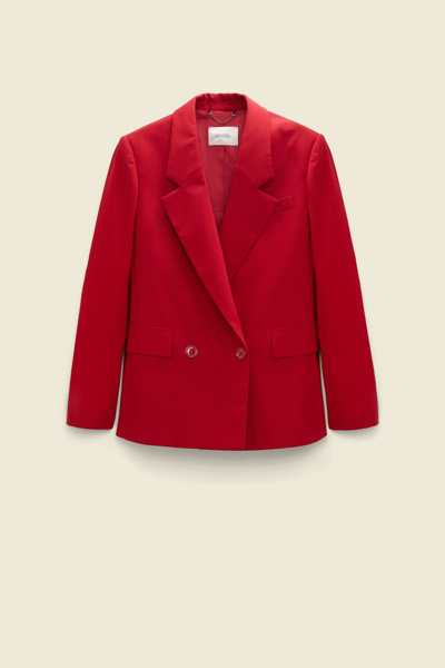 Dorothee Schumacher Double-breasted Blazer In Red