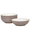 Noritake Colorwave Soup/cereal Bowls 22 Oz, Set Of 4 In Clay
