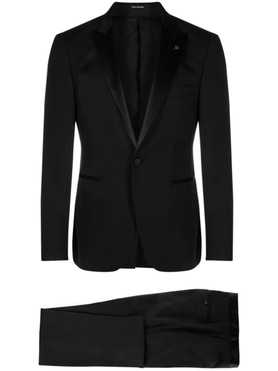 Tagliatore Single-breasted Suit In Black