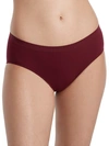 Bare The Easy Everyday Seamless Hipster In Maroon Banner Ribbed