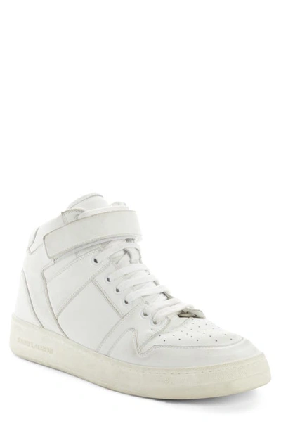 Saint Laurent Lax Mid Sneaker In White