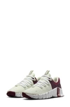 Nike Free Metcon 5 Training Shoe In Sea Glass/ Burgundy/ White