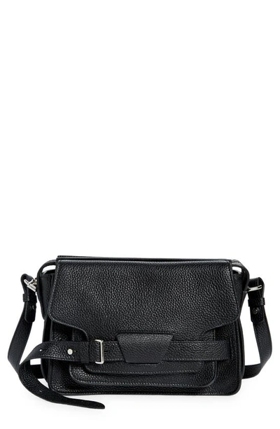 Proenza Schouler Beacon Saddle Leather Crossbody Bag In 001 Black