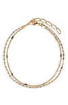 Nordstrom Demi Fine Layered Chain Bracelet In 14k Gold Plated