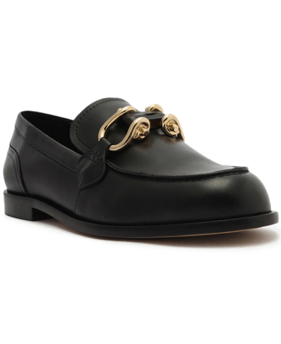 Arezzo Women's Caroline Round Toe Loafers In Black