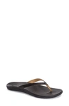 OLUKAI HO OPIO LEATHER FLIP FLOP