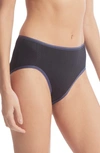 Hanky Panky Movecalm High Waist Briefs In Black/ Granite