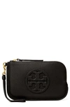 TORY BURCH MILLER LEATHER WRISTLET