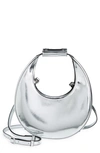 Staud Mini Moon Bag In Chrome