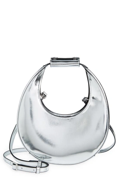 Staud Mini Moon Bag In Chrome