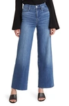 Frame Le Slim Palazzo Raw After Cropped Jeans In Crossings