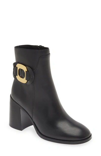 See By Chloé Channy Leather Ankle Boots In Black