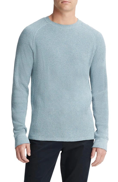 Vince Mouline Slim Fit Thermal Crewneck Sweater In High Sea/o