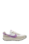 Nike Waffle Debut Sneaker In White/rush Fuchsia/light Orewood Brown/sail