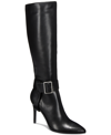 AAJ BY AMINAH AYIDA POINTED-TOE BUCKLED TALL BOOTS