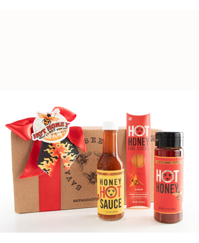 Savannah Bee Company Hot Box Gift Set In Red