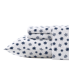 Nautica Snowflake Toss Print King Flannel Sheet Set In Snowflake Toss