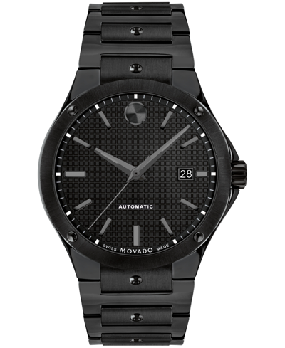 MOVADO MEN'S S.E. AUTOMATIC SWISS AUTO BLACK PVD WATCH 41MM