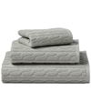 Ralph Lauren Sanders Cable Bath Towel, 30" X 56" In Pewter Grey