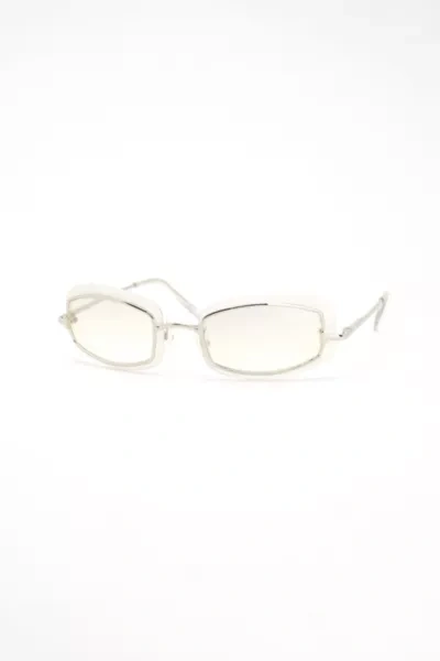 Urban Outfitters Vintage Laguna Rectangle Sunglasses In Ivory