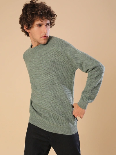 Campus Sutra Men Solid Full Sleeve Stylish Casual Sweaters In Green