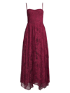 Donna Karan Women's Social Occasion Floral-lace Gown In Scarlet