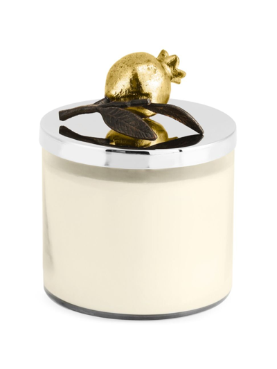 Michael Aram Pomegranate Candle In Silver/gold