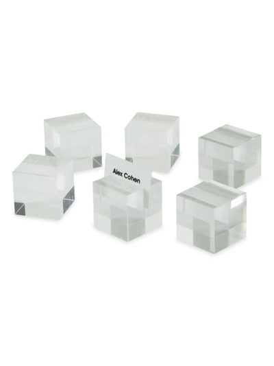 Tizo Lucite 6-piece Place Card Holder Set In Clear