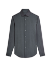 Bugatchi Men's Ooohcotton Tech James Long-sleeve Shirt In Caviar