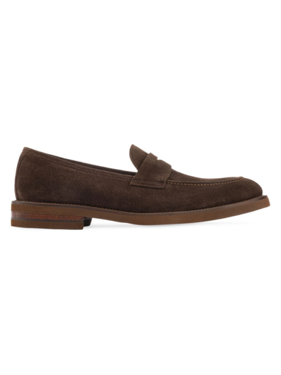 To Boot New York Men's Brady Suede Penny Loafers In Softy Ebano
