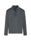 Bugatchi Men's Quarter-zip Long-sleeve Sweater In Anthracite