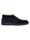 Santoni Men's Detroit Slip-on Suede Chukka Boots In Blue